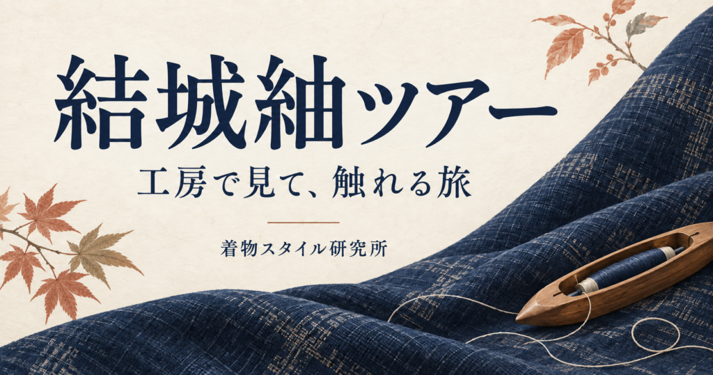 結城紬ツアー。工房で見て、触れる旅